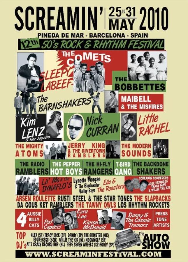 #12 Screamin' Festival 2010 poster