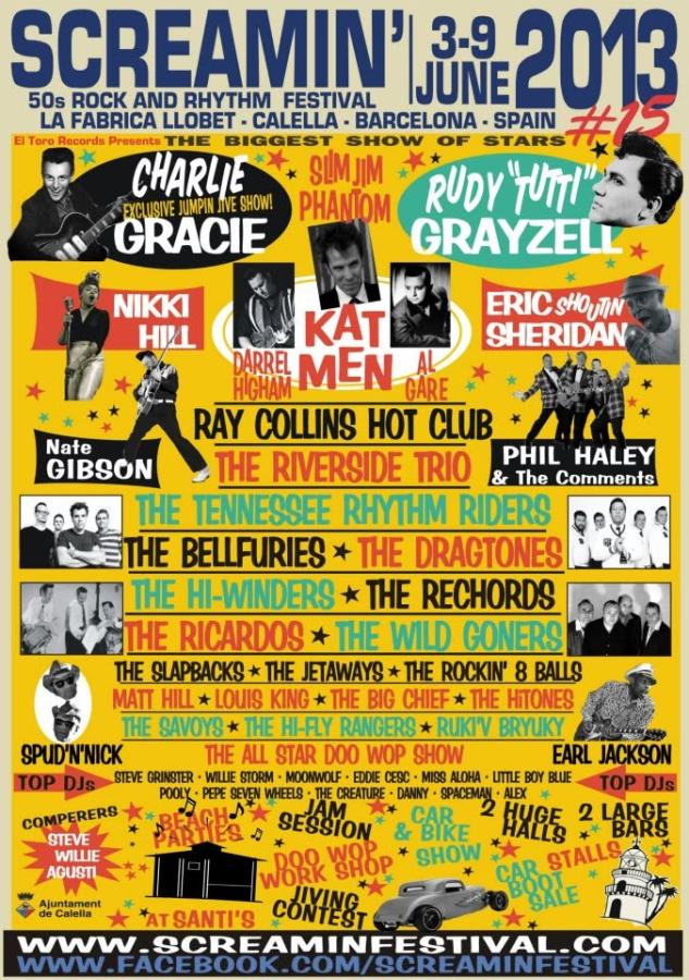 #15 Screamin' Festival 2013 poster