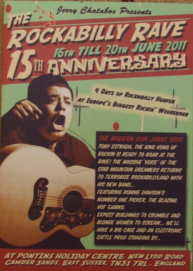 15th Rockabilly Rave 2011 poster