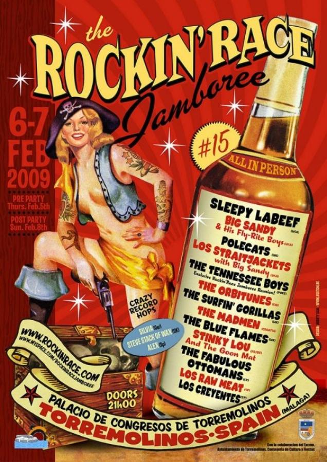15th Rockin' Race Jamboree 2009 poster