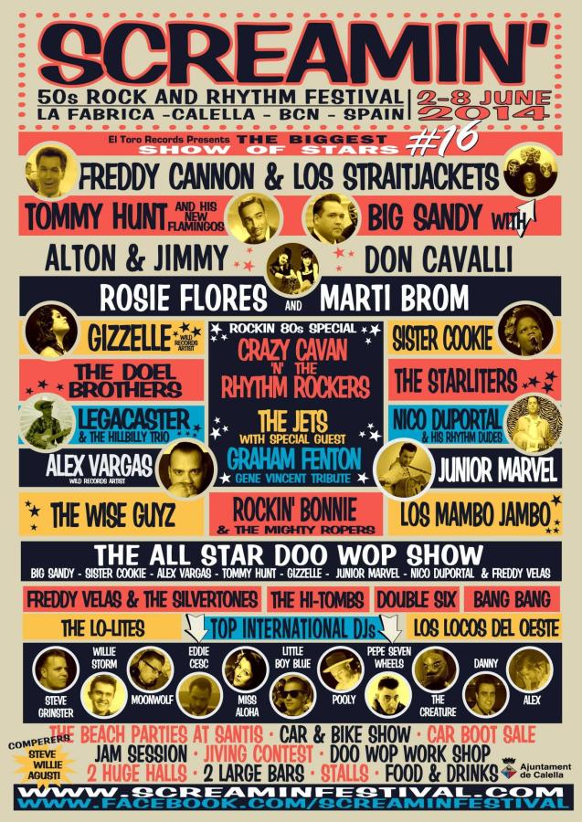 #16 Screamin' Festival 2014 poster