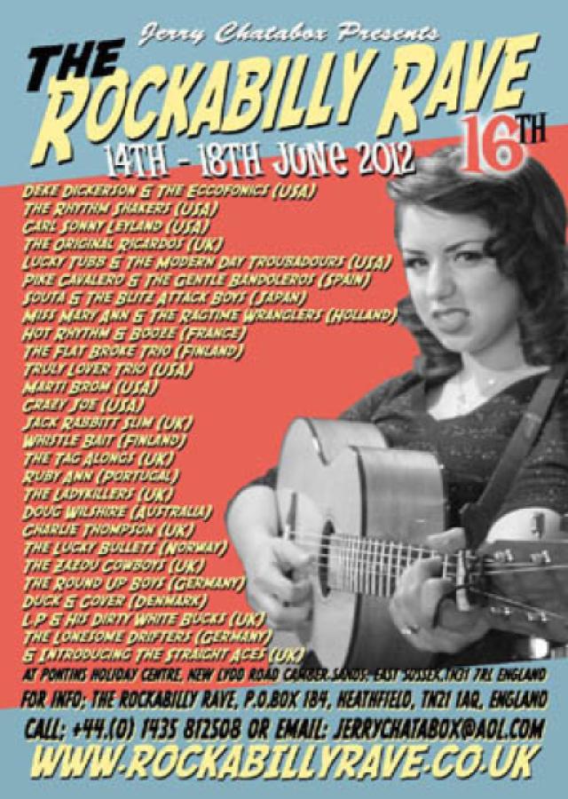 16th Rockabilly Rave 2012 poster
