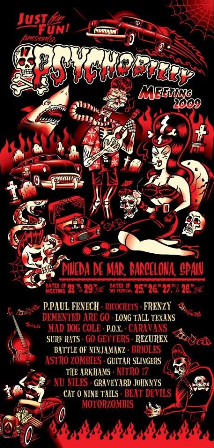 #17 Psychobilly Meeting 2009 poster