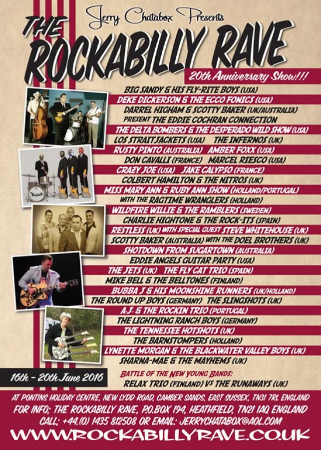 20th Rockabilly Rave 2016 poster
