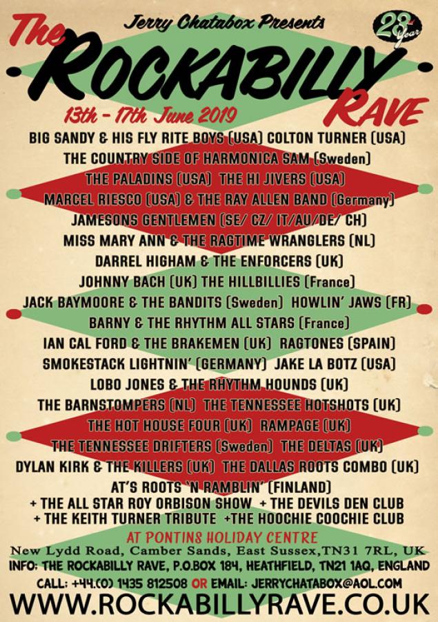 23rd Rockabilly Rave 2019 poster