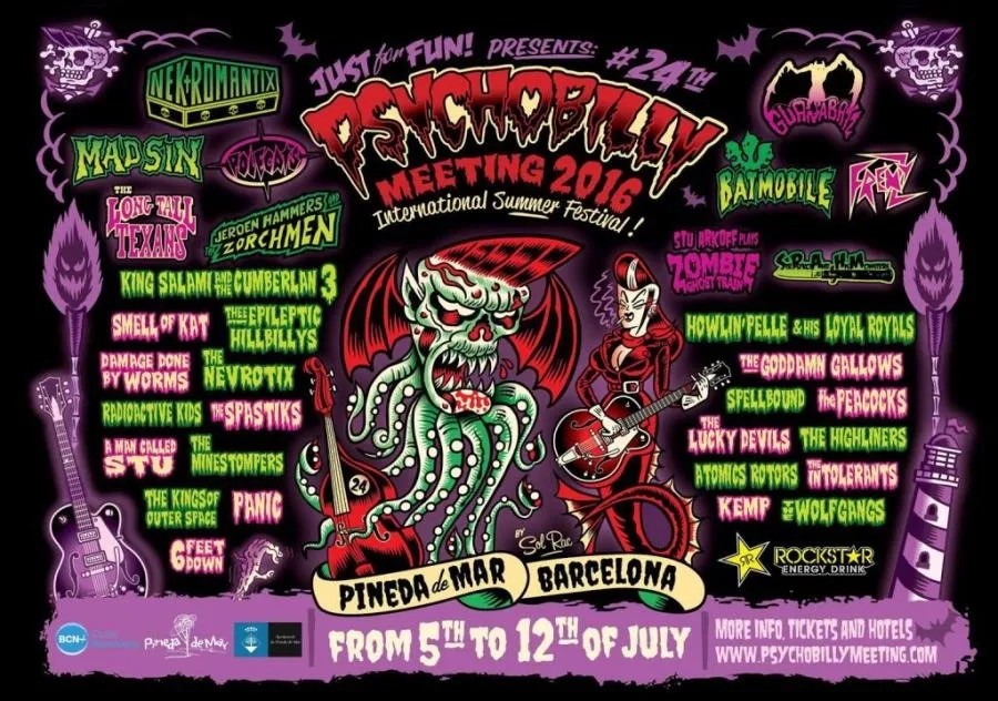 #24 Psychobilly Meeting 2016 poster