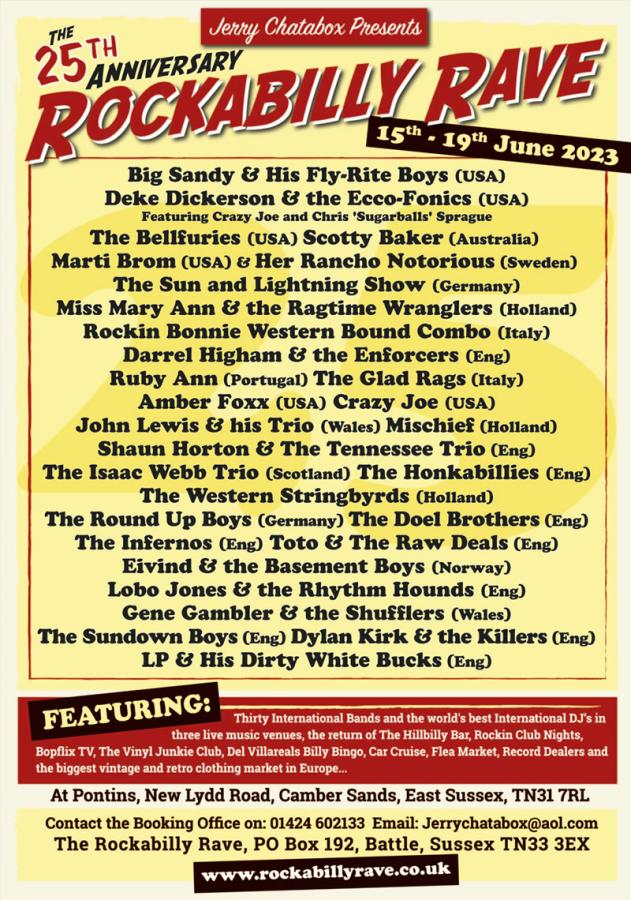 25th Rockabilly Rave 2023 poster
