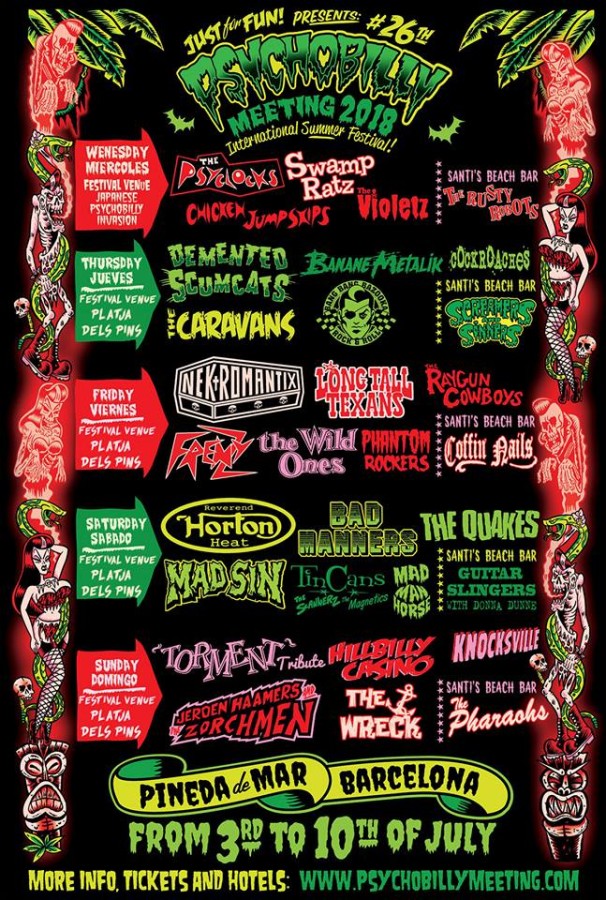 #26 Psychobilly Meeting 2018 poster