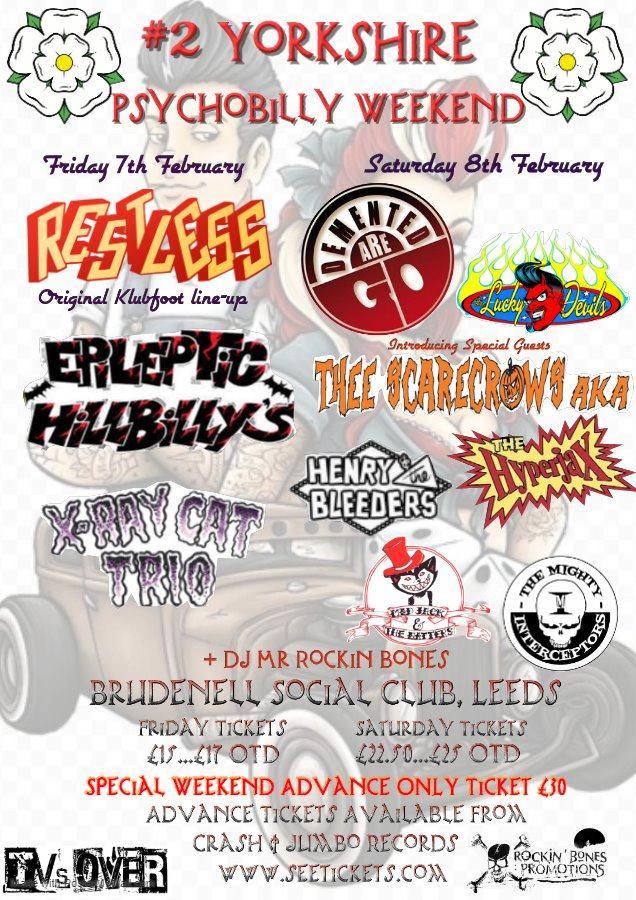 2nd Yorkshire Psychobilly Weekend poster