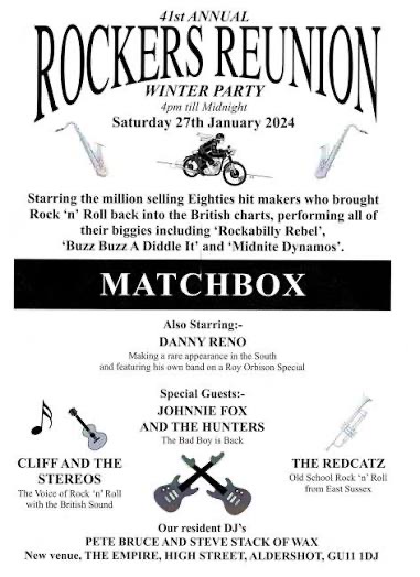 41st Rockers Reunion Winter Party 2024 poster