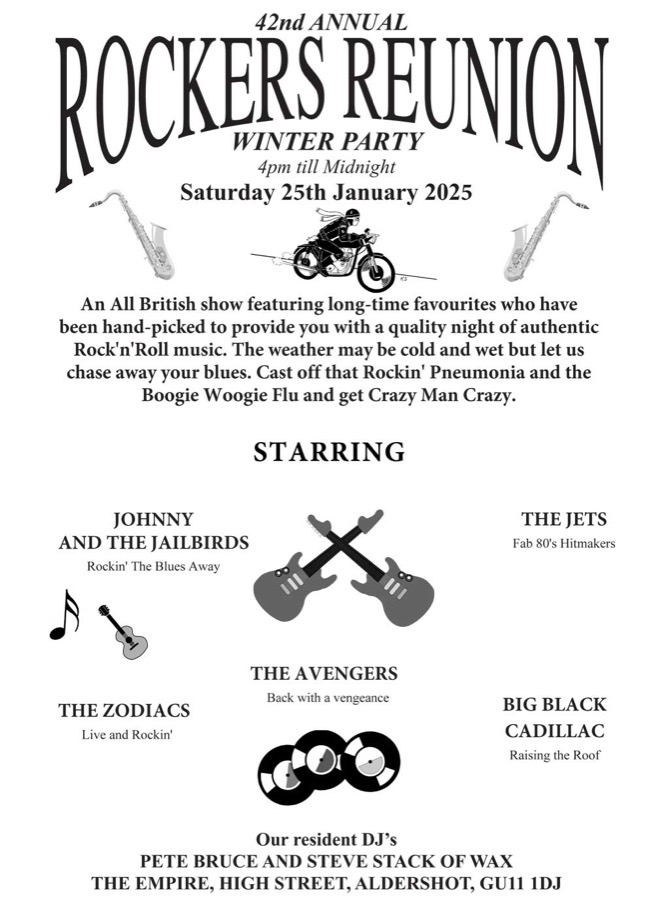 42nd Rockers Reunion Winter Party 2025 poster