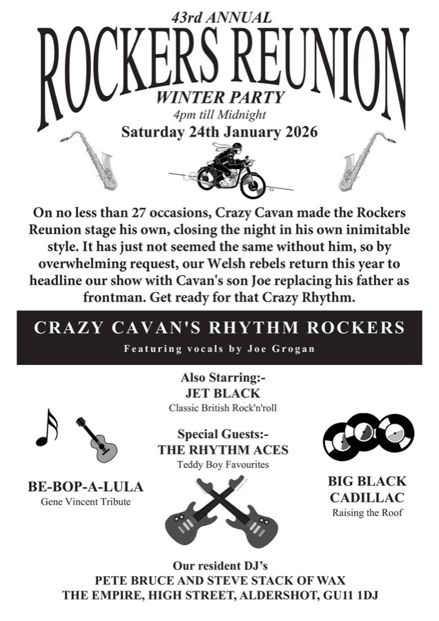 43rd Rockers Reunion Winter Party 2026 poster