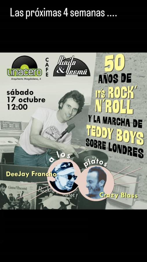 50 Years of It’s Rock ’n’ Roll at Linacero Café poster