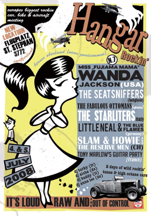 #7 Hangar Rockin' 2008 poster
