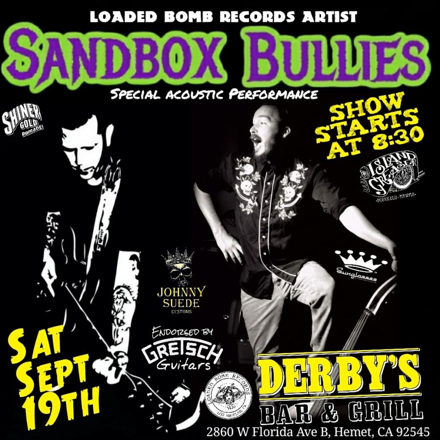 Sandbox Bullies - Special Acoustic Performance  poster