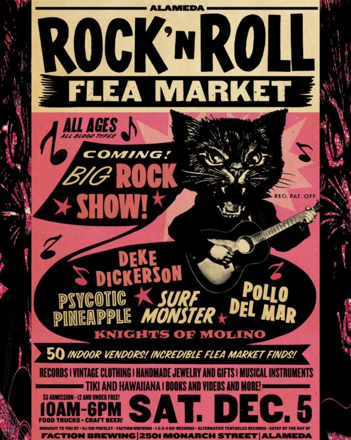 Alameda Rock'n'Roll Flea Market Winter Edition poster
