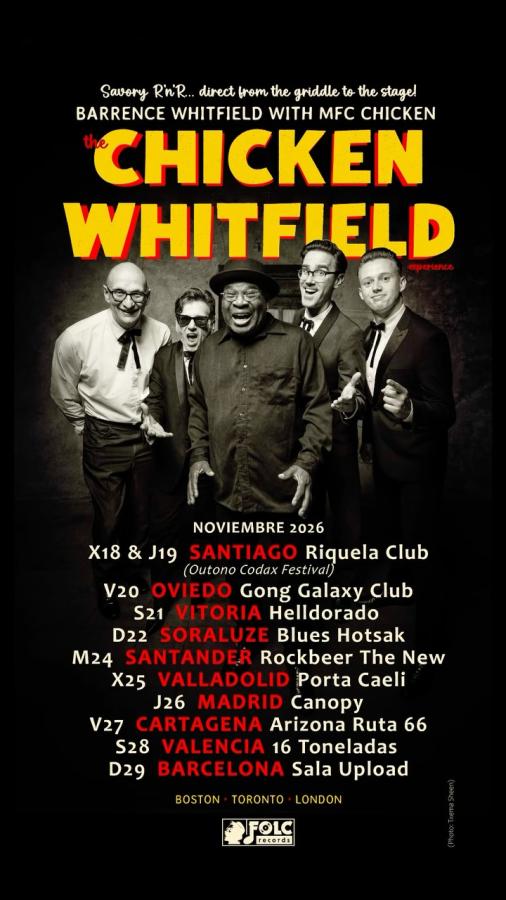 Barrence Whitfield & MFC Chicken at Sala Upload Barcelona poster