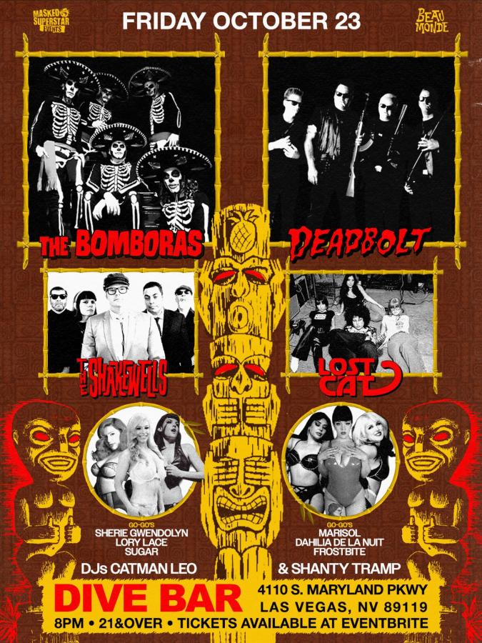 Beau Monde: The Bomboras + Deadbolt at Swan Dive poster