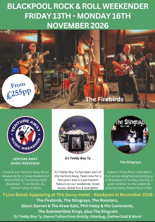 Blackpool Rock & Roll Weekender November 2026 poster