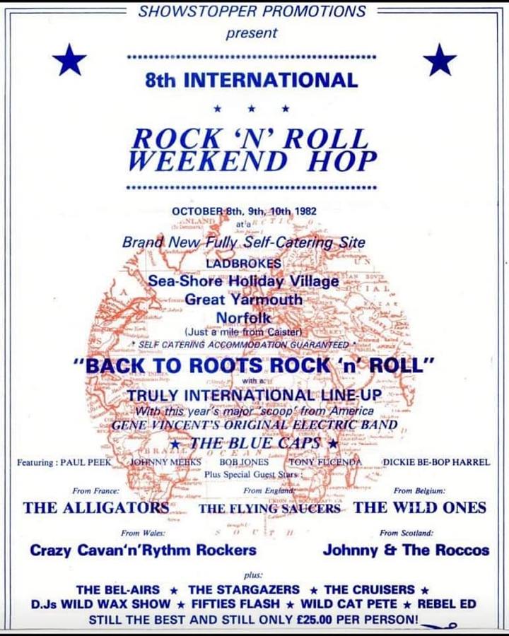 8th International Rock 'n' Roll Weekend Hop (Great Yarmouth 1982) poster