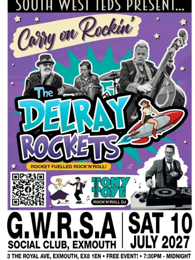 Carry on Rockin' at the G.W.R.S.A Social Club poster