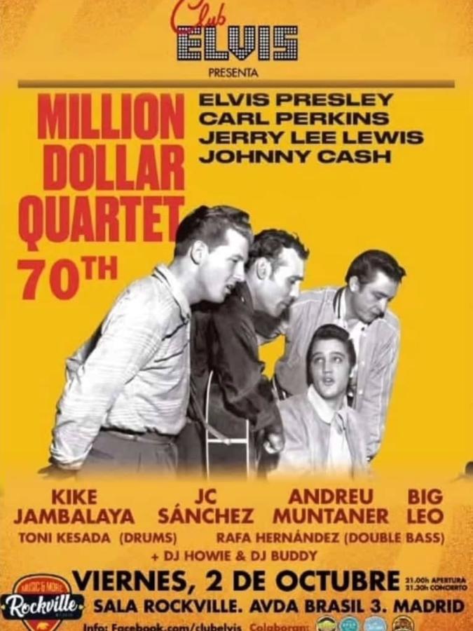 Club Elvis: Million Dollar Quartet 70th at Sala Rockville, Madrid poster