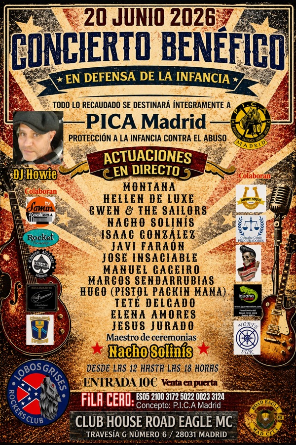 Concierto Benéfico PICA Madrid 2026 poster