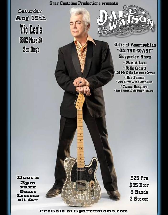 Dale Watson at Tio Leo's, San Diego poster