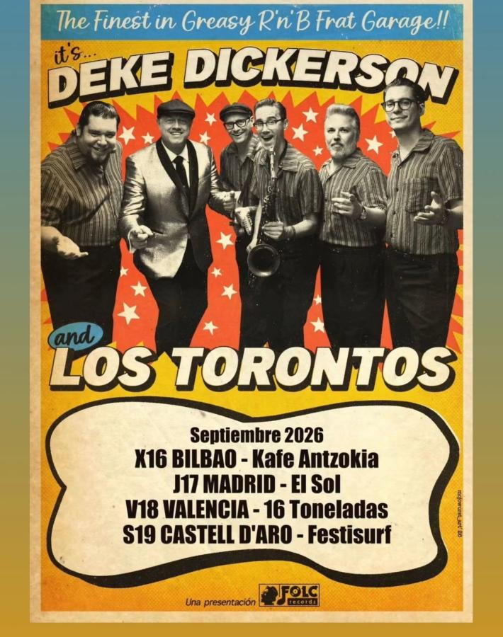 Deke Dickerson & Los Torontos at Kafe Antzokia, Bilbao poster