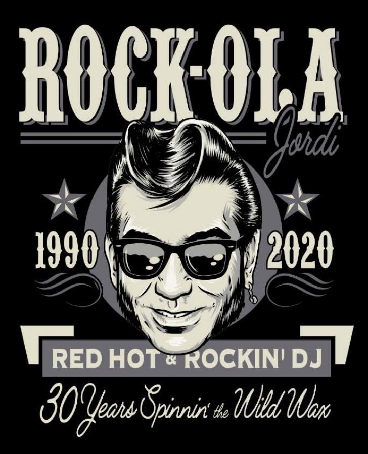 DJ Rock-Ola Jordi & friends - 30 DJ'ing years party poster