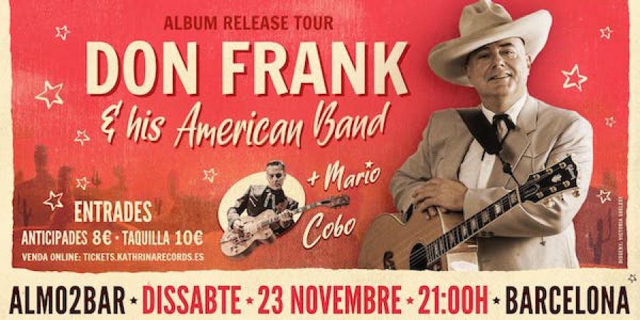 Don Frank & His American Band + Mario Cobo (BCN) poster