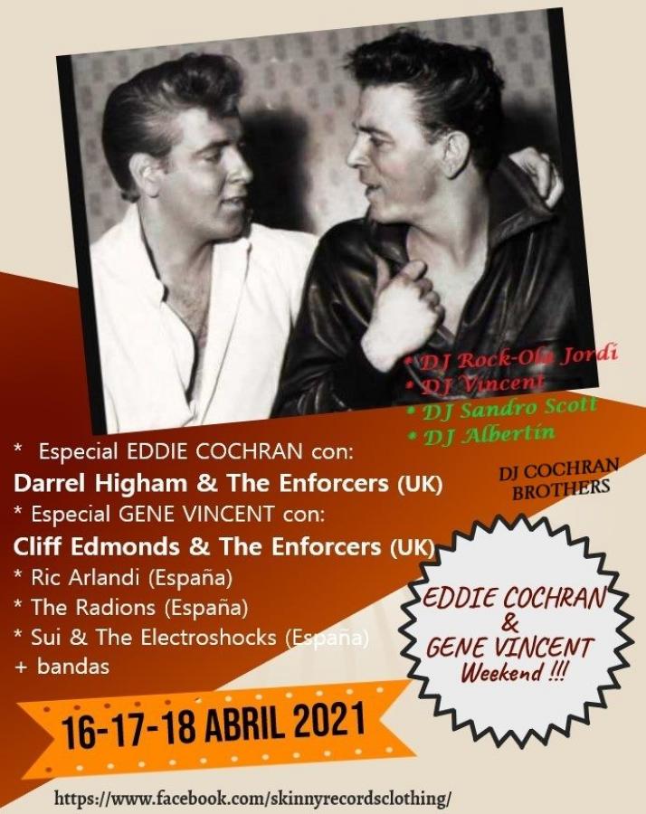 Eddie Cochran & Gene Vincent Weekend 2021 poster