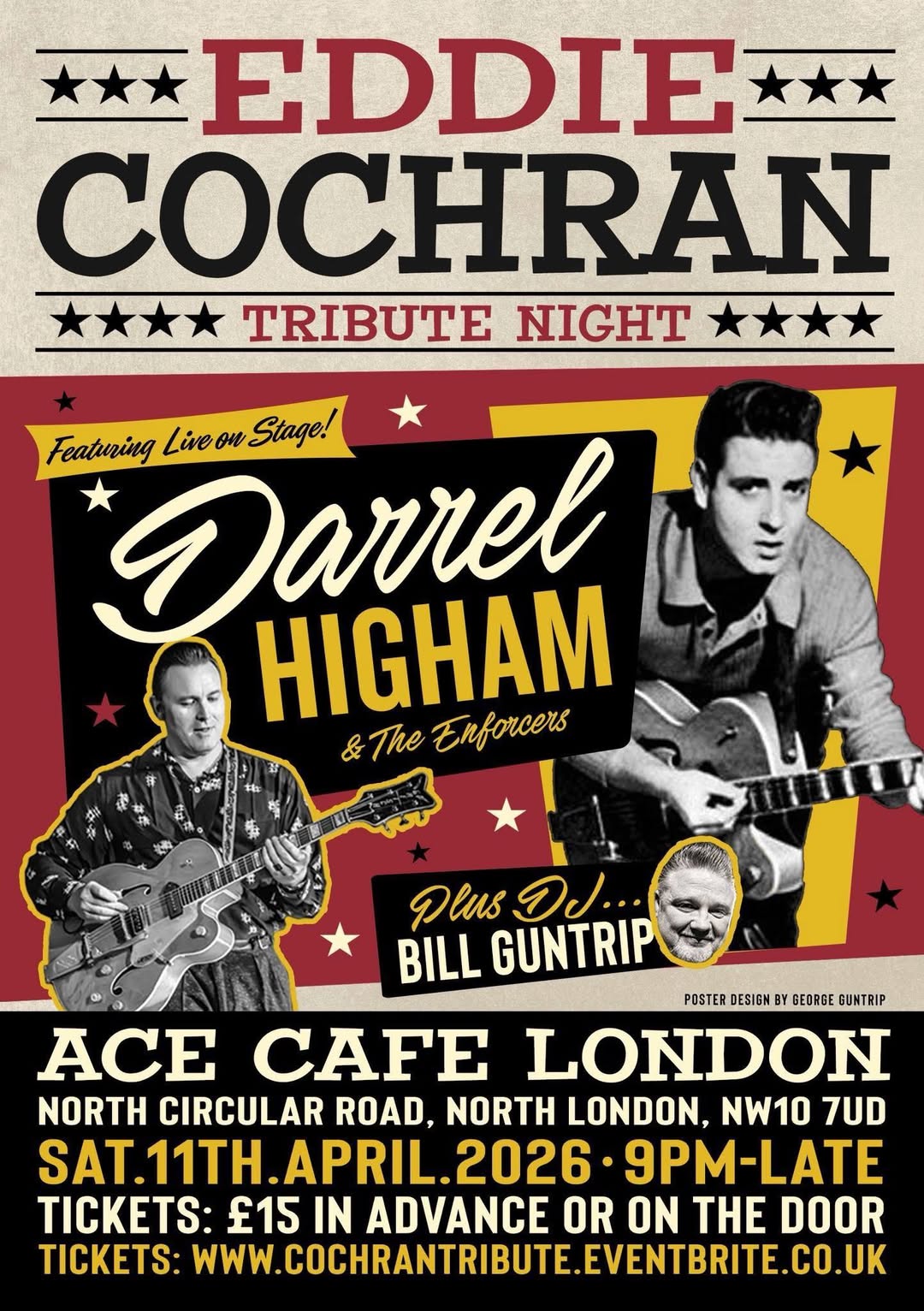 Eddie Cochran Tribute Night poster