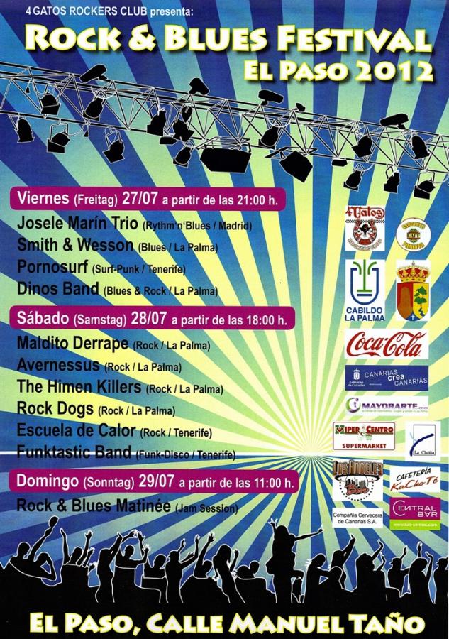 Rock & Blues Festival El Paso 2012 poster