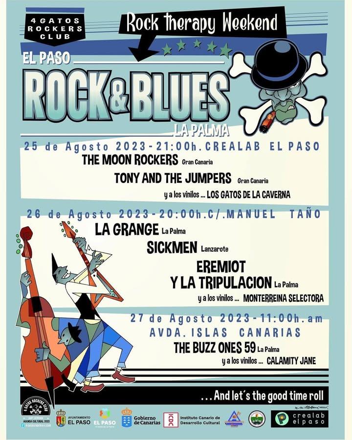 El Paso Rock & Blues 2023 — Rock Therapy Weekend poster