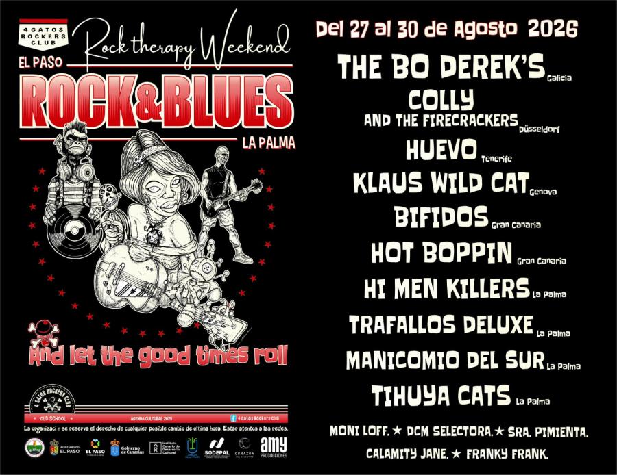 El Paso Rock & Blues 2026 — Rock Therapy Weekend poster