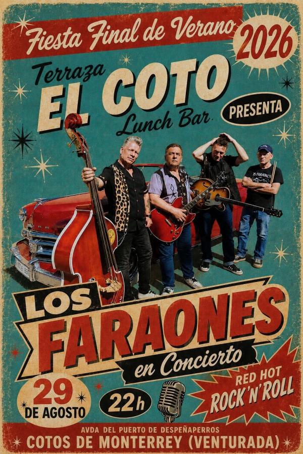 Fiesta Final de Verano 2026 — Los Faraones poster