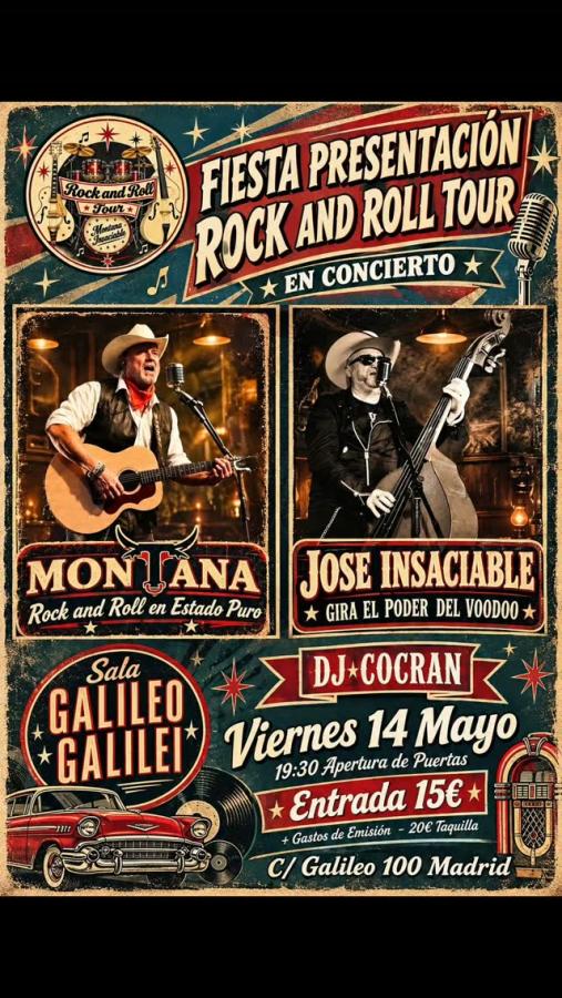 Fiesta Presentación Rock and Roll Tour at Sala Galileo Galilei poster