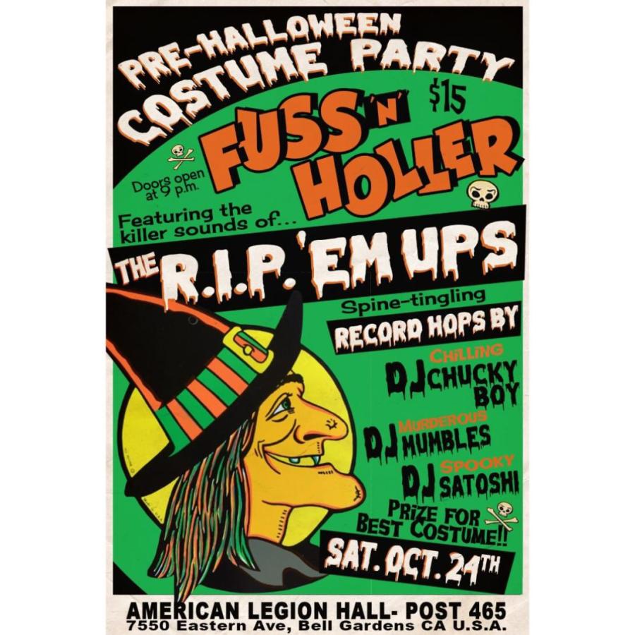 Fuss 'N' Holler Annual Halloween Bash poster