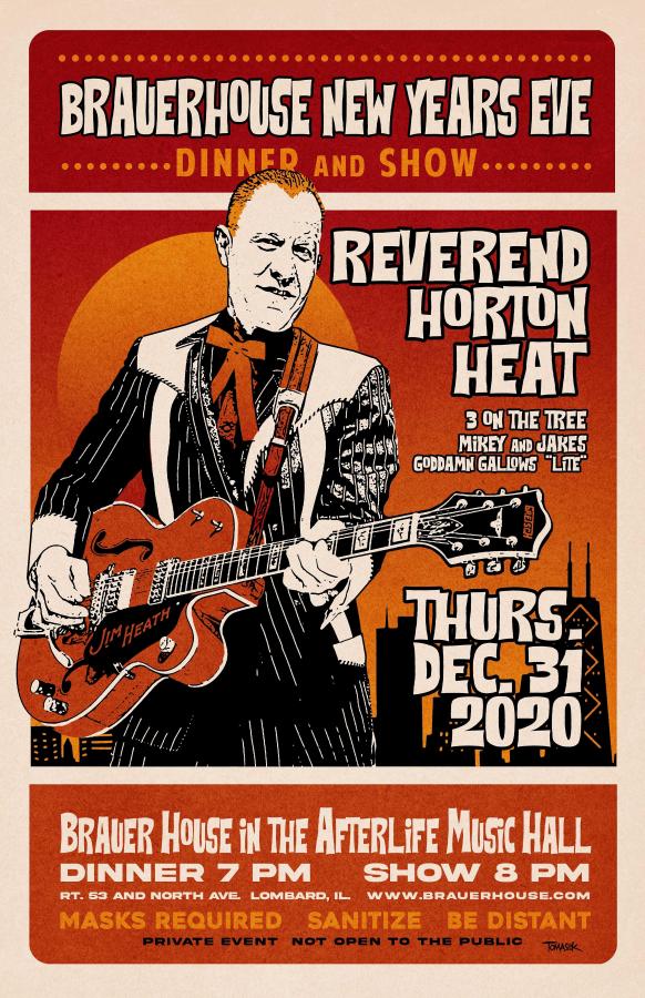Get The F Outta Here 2020- A New Years Eve Affair w/ Reverend Horton Heat poster