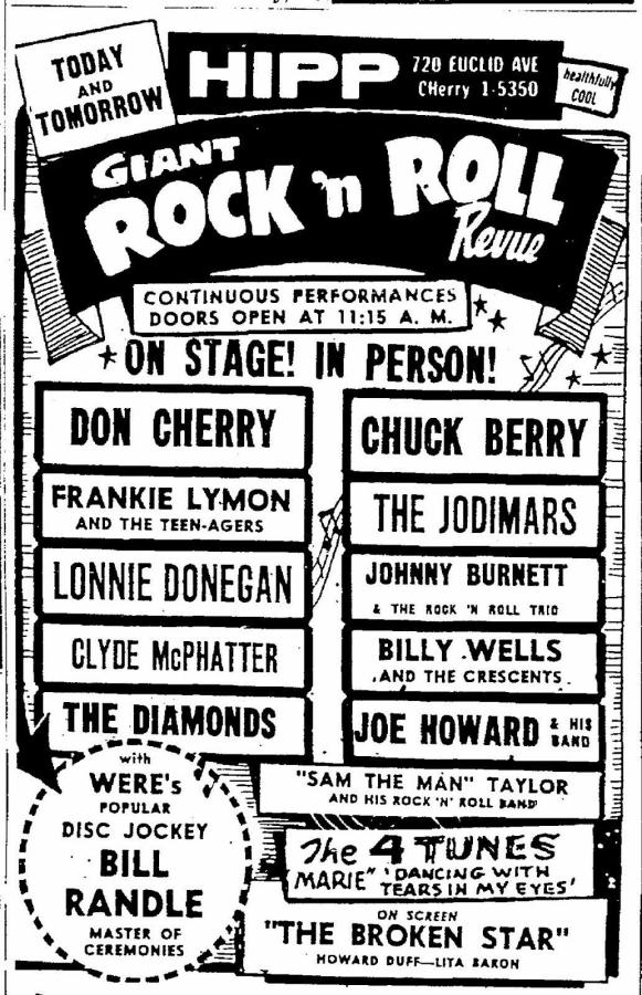 Giant Rock 'n' Roll Revue — Cleveland 1956 poster