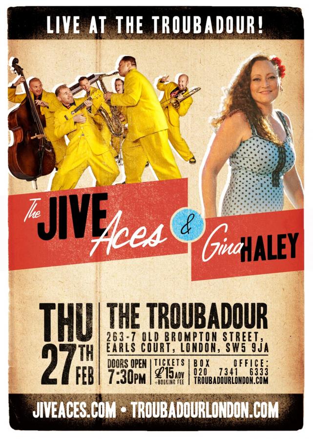 Gina Haley and The Jive Aces at The Troubadour poster