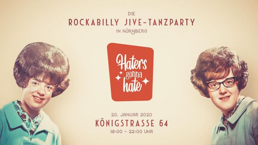 Haters gonna hate · Januar 2020 · Rockabilly Jive-Tanzparty poster