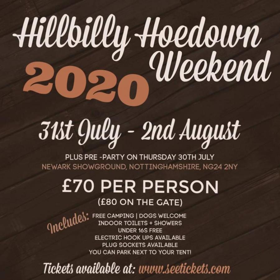 Hillbilly Hoedown Weekend 2020 poster