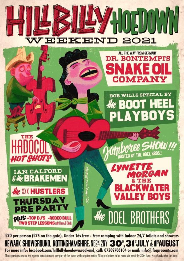 Hillbilly Hoedown Weekend 2021 poster