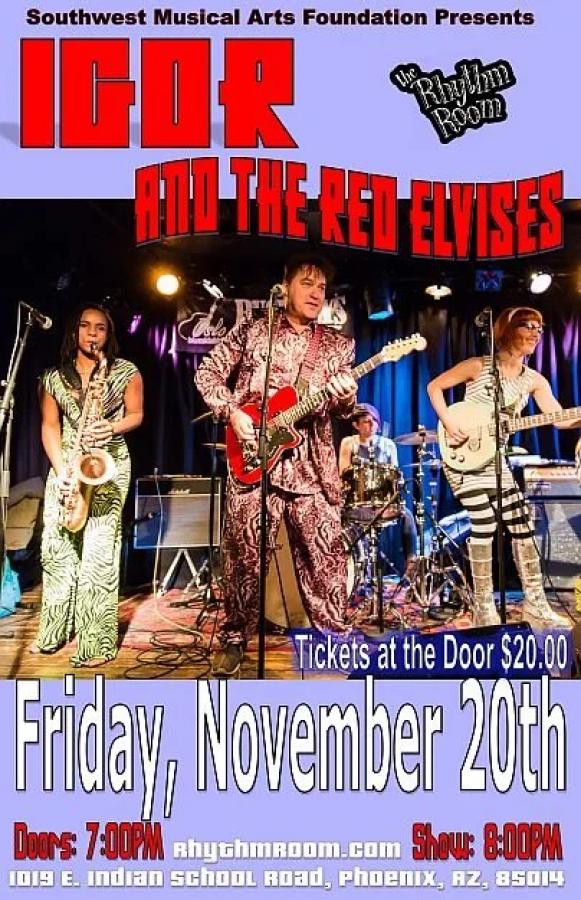 Igor & The Red Elvises at Rhythm Room poster