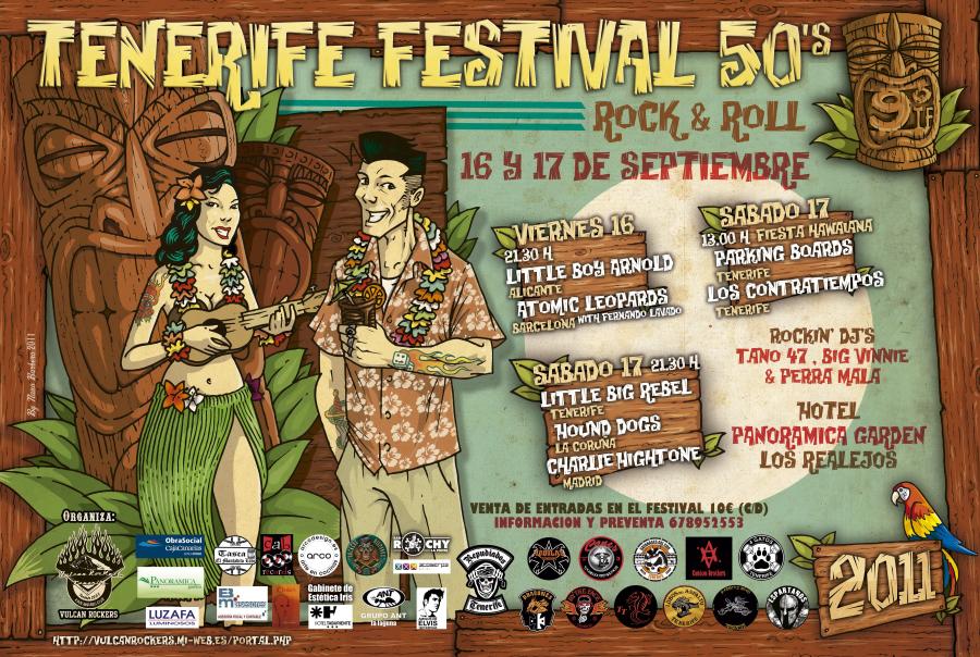 IX Festival Tenerife 50's Rock & Roll poster