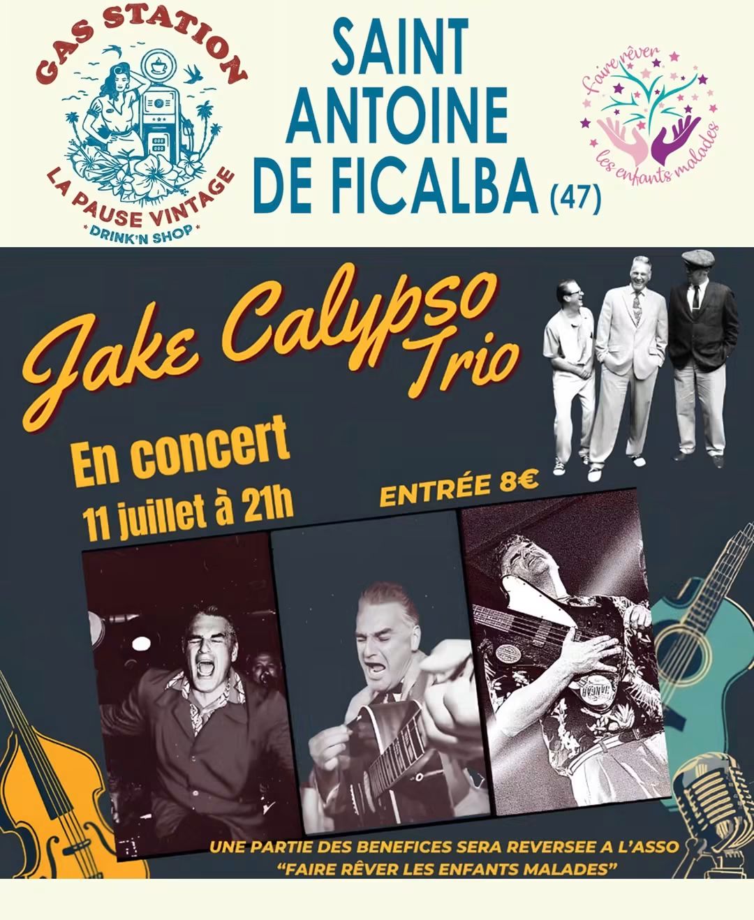 Jake Calypso Trio - Saint-Antoine-de-Ficalba poster