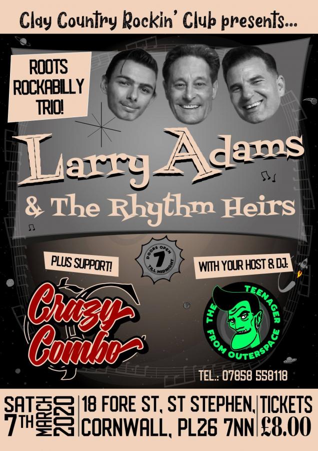 Larry Adams & The Rhythm Heirs + Crazy Combo poster