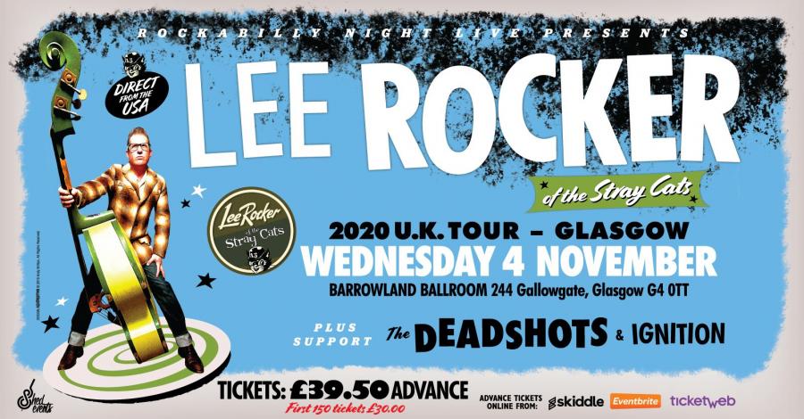 Lee Rocker (of The Stray Cats) + Support From The Deadshots & Ignition poster